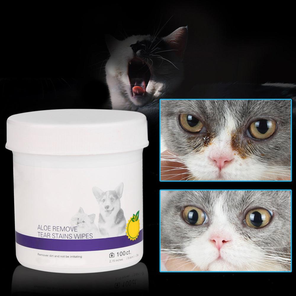 Radiantpaws Tear Stain Eliminator: Pet Eye Grooming Wipes For Dogs And Cats