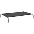 vidaXL Elevated Dog Bed Raised Dog Cot Puppy Sleeping Bed Black Textilene